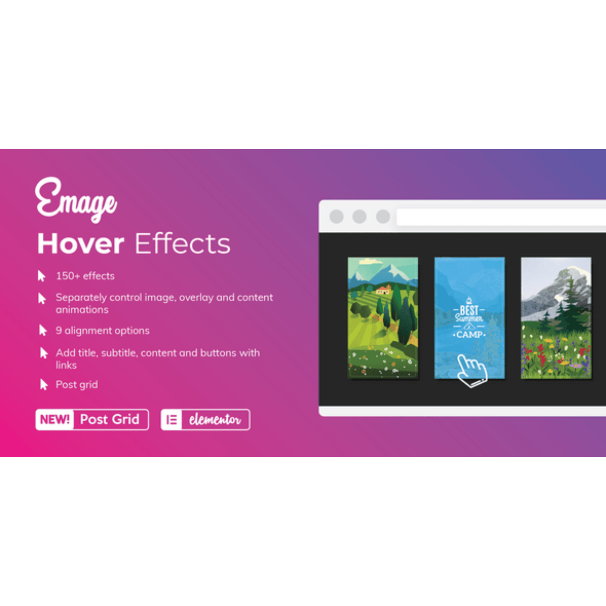 Emage – Image Hover Effects for Elementor - WP Kit