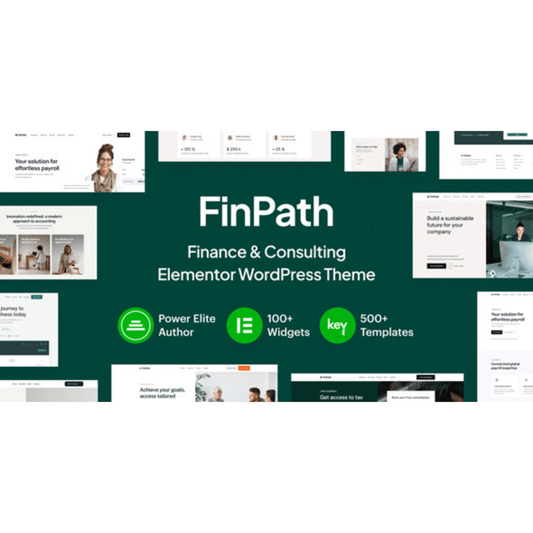 FinPath – Finance and Consulting Elementor WordPress Theme - WP Kit