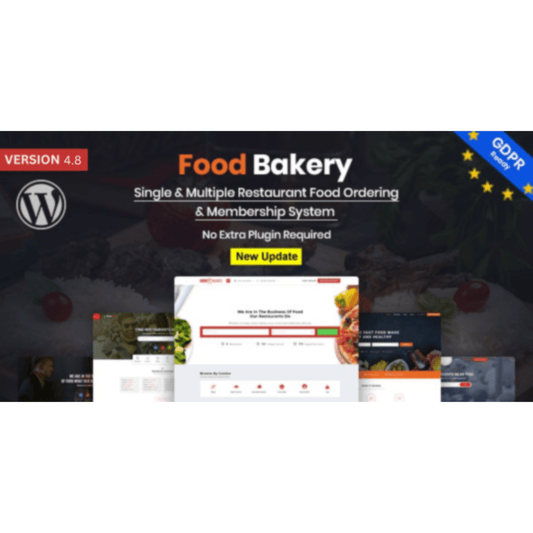 FoodBakery Delivery Restaurant Directory WordPress Theme - WP Kit