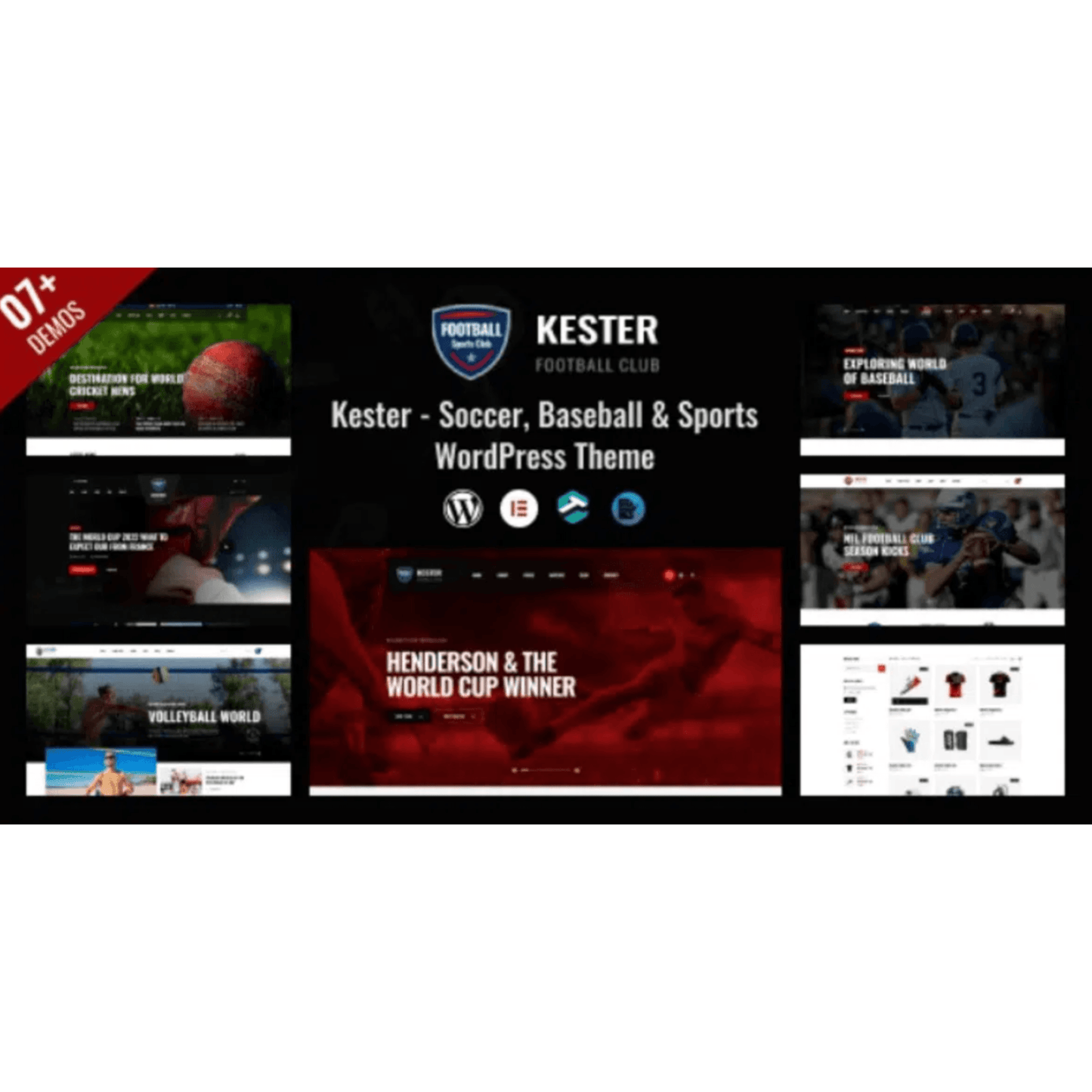 Kester – Soccer Club and Sports News WordPress Theme - WP Kit