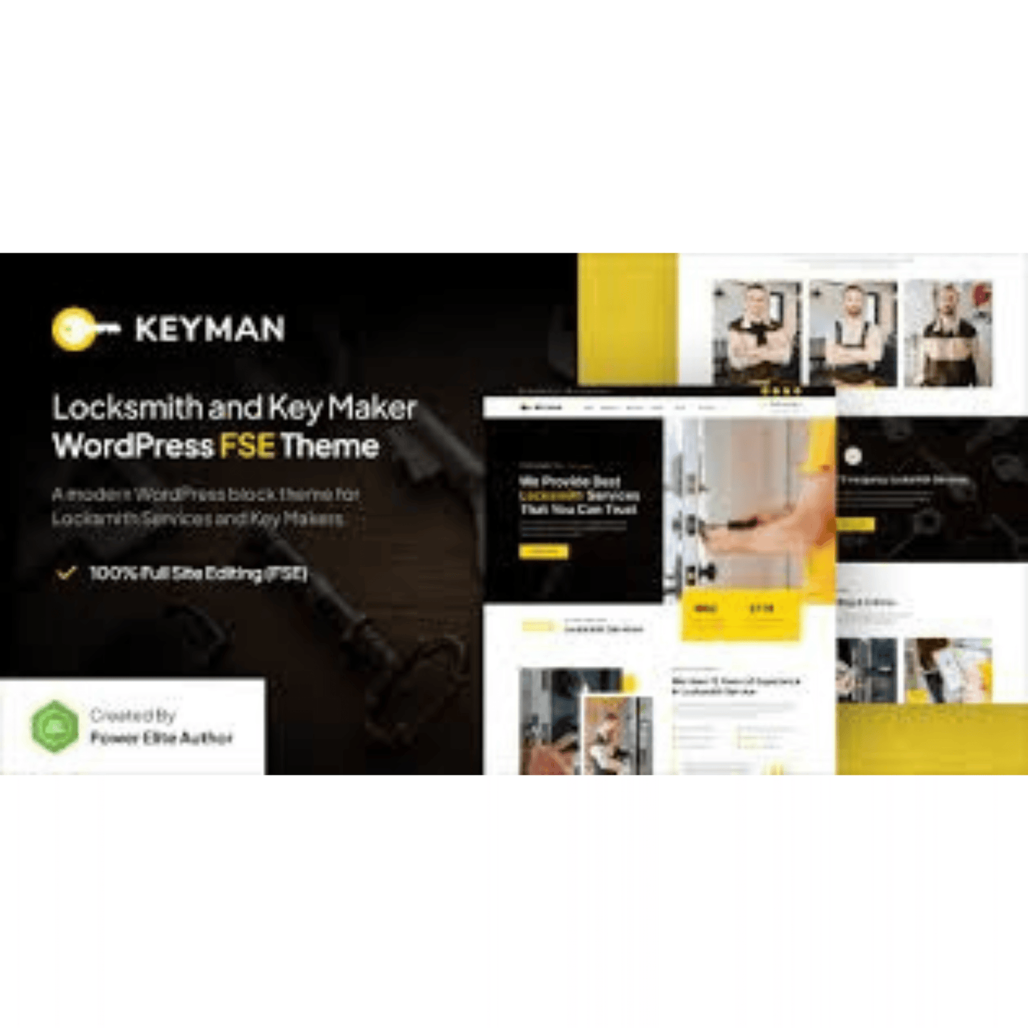 Keyman – Locksmith and Key Maker Services FSE WordPress Theme - WP Kit