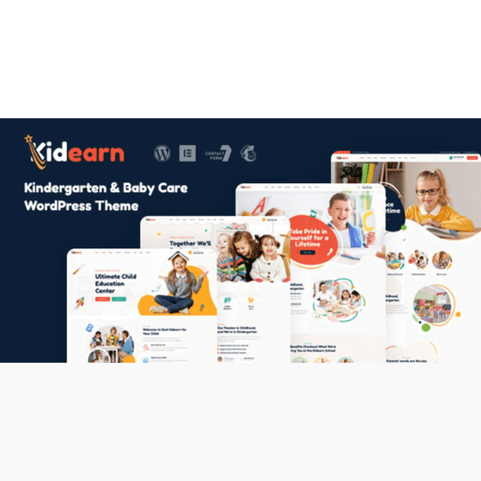 Kidearn – Kindergarten and Baby Care WordPress Theme - WP Kit