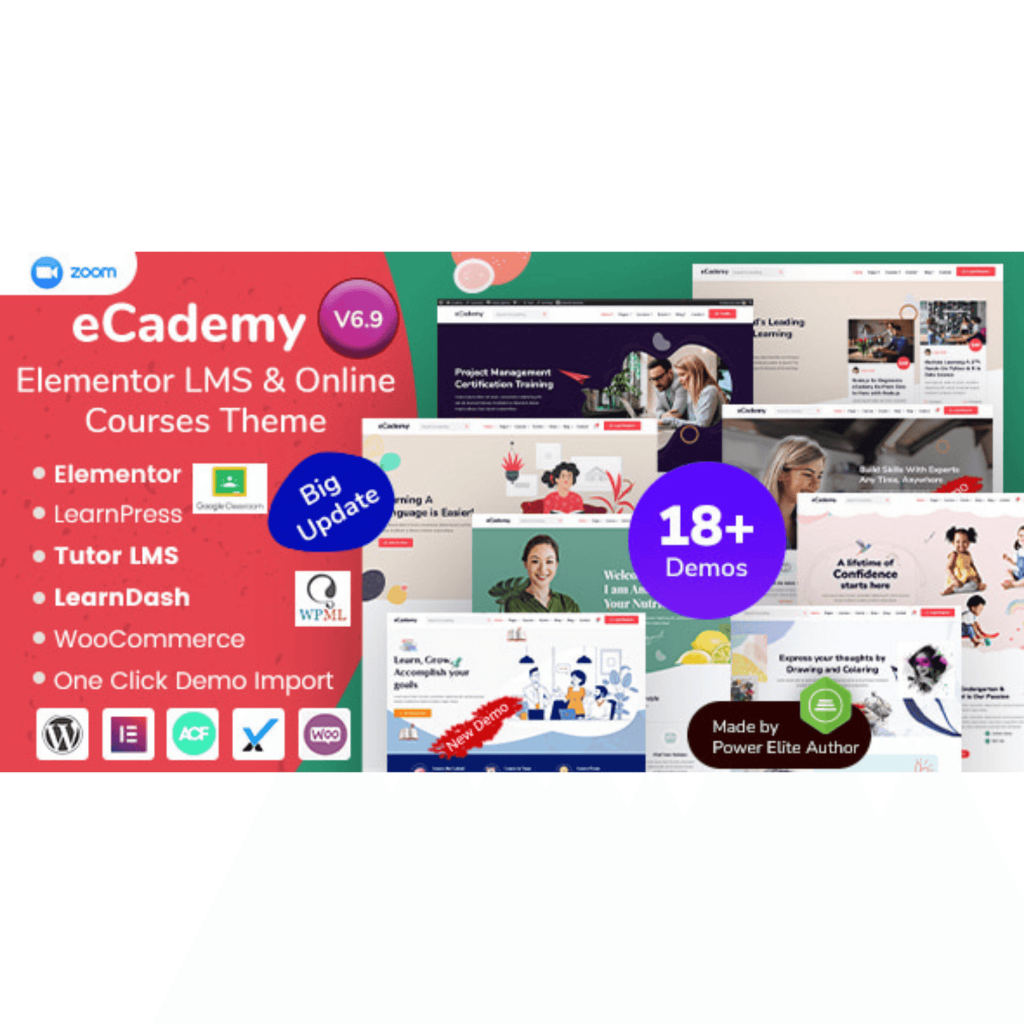 eCademy Elementor LMS Online Courses - WP Kit