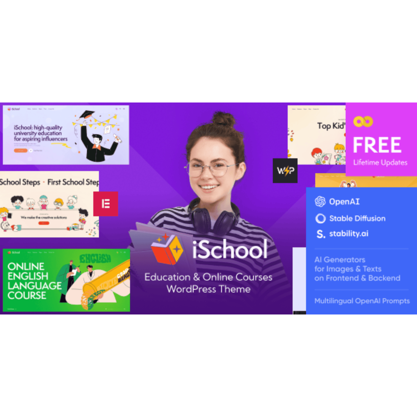 iSchool – Education and Online Courses WordPress Theme - WP Kit